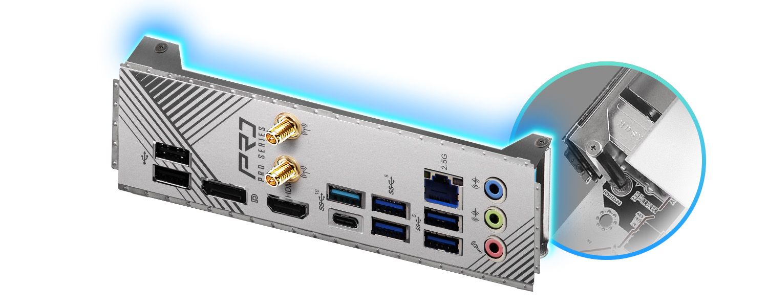 Pre-Installed IO Shield